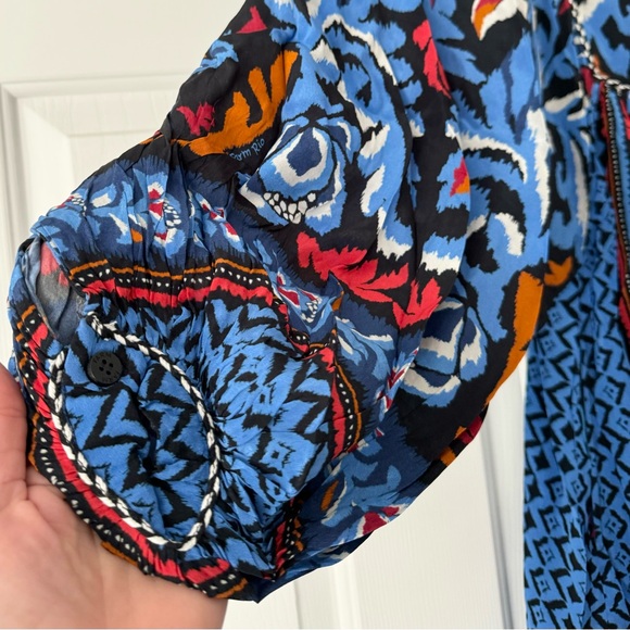 Farm Rio Printed Dolman Sleeve Kaftan Maxi Dress, Size S/M - Picture 11 of 16